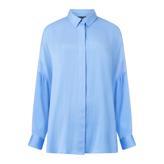 French Connection Womens/Ladies Damasco Drop Shoulder Shirt (Cornflower Blue) - Image 2