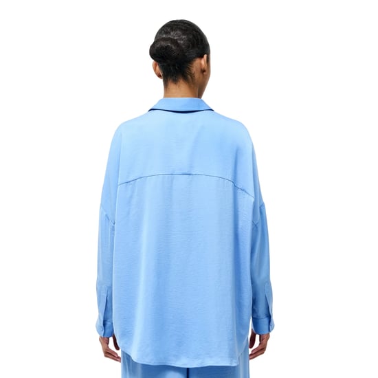 French Connection Womens/Ladies Damasco Drop Shoulder Shirt (Cornflower Blue) - Image 3
