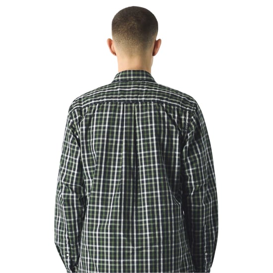 Pretty Green Mens Pelton Checkerboard Shirt (Black) - Image 2