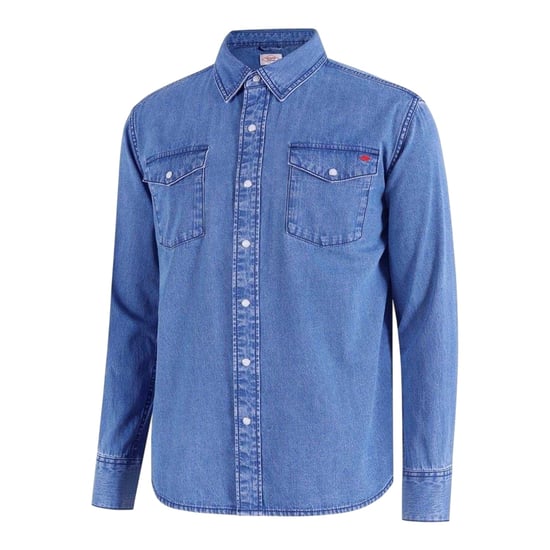 Lee Cooper Herenoverhemd van denim met kraag en lange mouwen (Tussentijdse wasbeurt) - Image 3