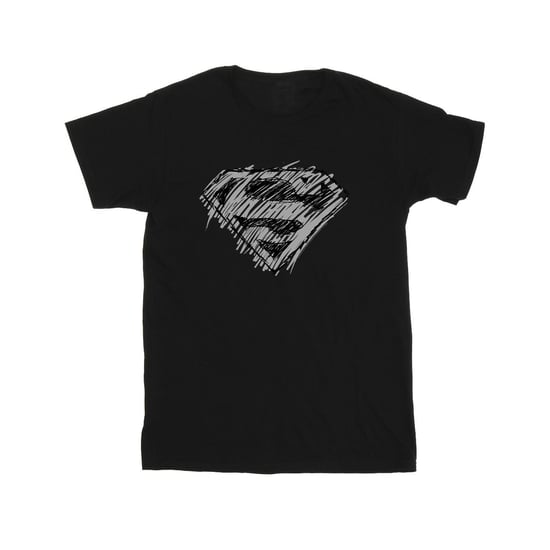 DC Comics Mens Superman Logo Sketch T-Shirt (Black) - Image 2