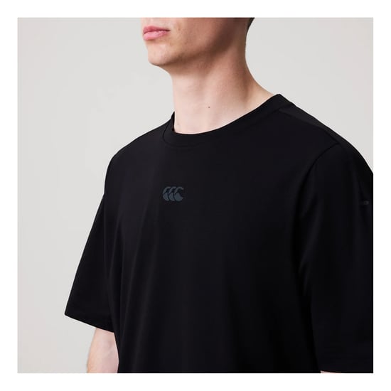 Canterbury Mens Everest Dart Tech T-Shirt (Black) - Image 4
