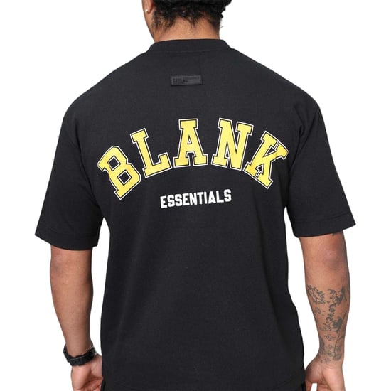 Blank Essentials Mens College Oversized T-Shirt (Black) - Image 4