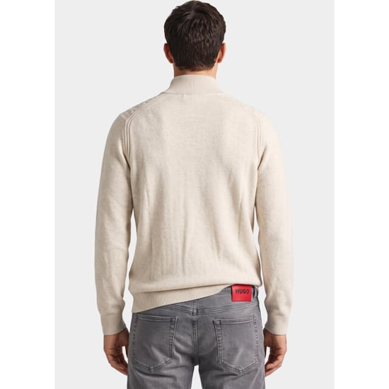 Bos Bright Blue Half zip 1188/41018 off white - Image 3