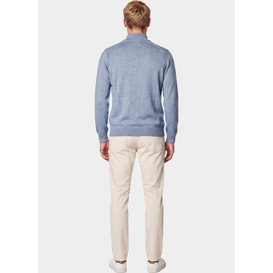 Bos Bright Blue Half zip 1188/41023 blue - Image 2