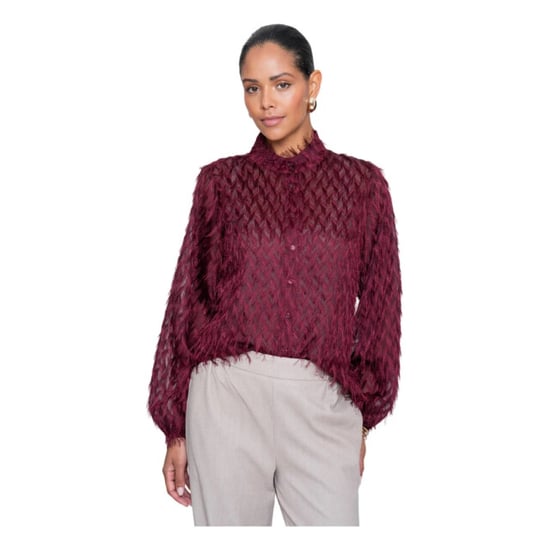 Geisha Blouse burgundy - Image 1