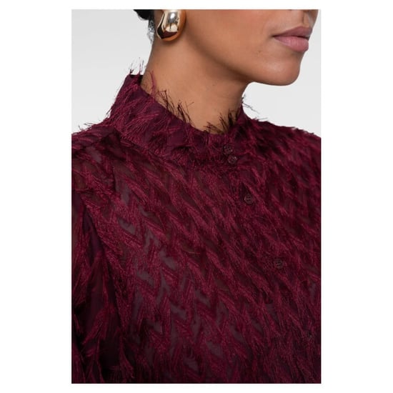 Geisha Blouse burgundy - Image 6