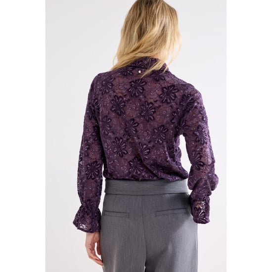 Tramontana Blouse aubergine noir - Image 6