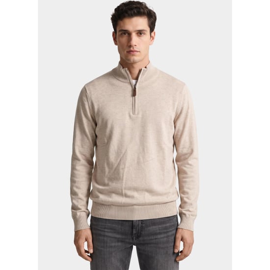 Bos Bright Blue Half zip 302/8005 - Image 1