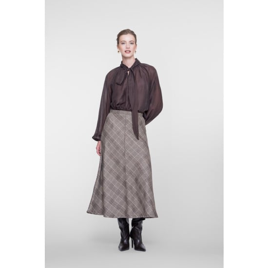 Geisha blouse with bow tie 63601-14 775 brown - Image 2