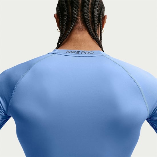 Nike Mens Pro Core Long-Sleeved T-Shirt (Indigo) - Image 3