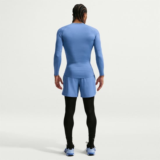 Nike Mens Pro Core Long-Sleeved T-Shirt (Indigo) - Image 6
