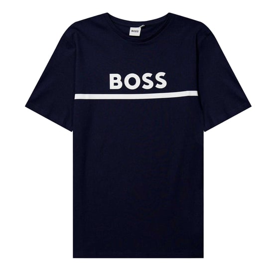 Boss Kinderen/Kinderen Logo T-shirt (Marine) - Image 1