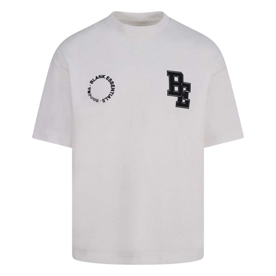 Blank Essentials Mens Cotton Blend Oversized T-Shirt (Off White) - Image 2