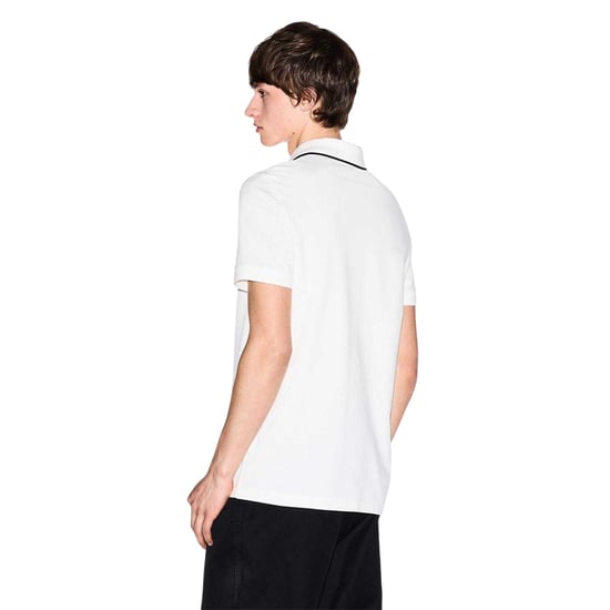 Armani Exchange Heren Logo Poloshirt (Gebroken wit) - Image 3