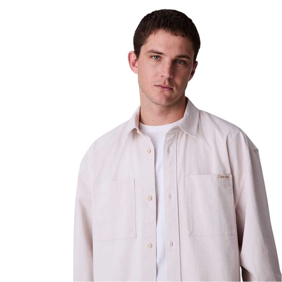 Calvin Klein Heren Chambray Overhemd (Krijt) - Image 4