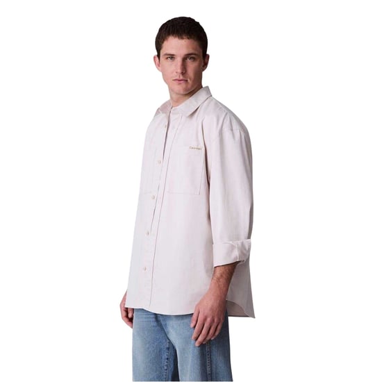 Calvin Klein Heren Chambray Overhemd (Krijt) - Image 5