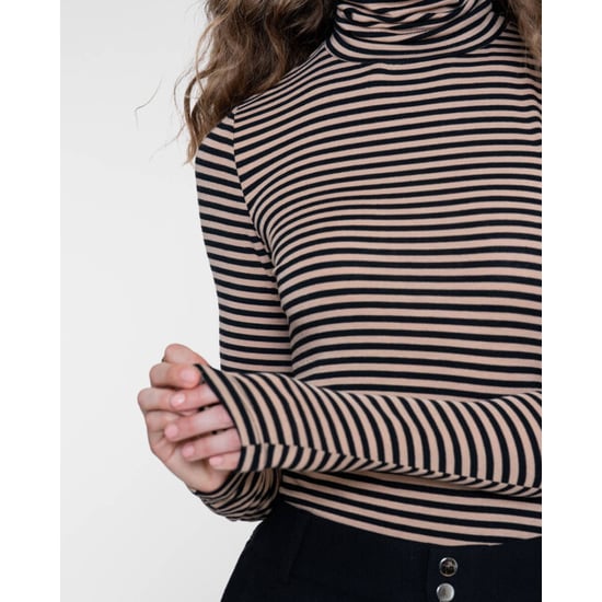 Geisha 62590-70 999 t-shirt stripe black/sand - Image 3