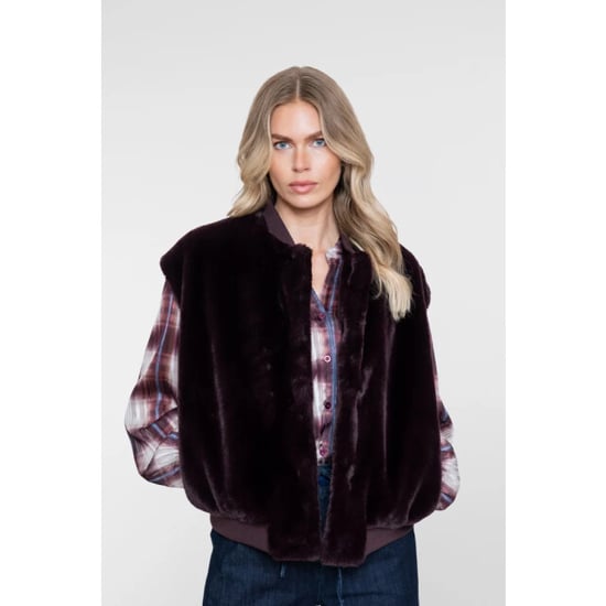 Geisha 65559-21 480 gilet fur with rib burgundy - Image 1