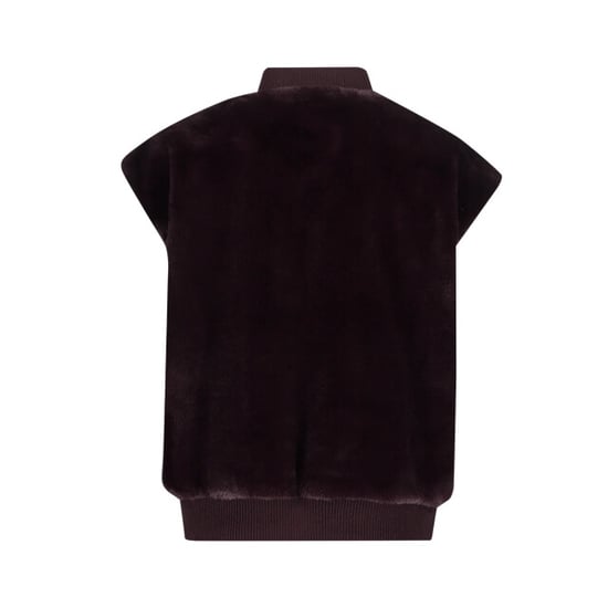 Geisha 65559-21 480 gilet fur with rib burgundy - Image 5