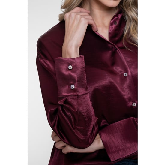 Geisha satin blouse 63508-10 480 burgundy - Image 2