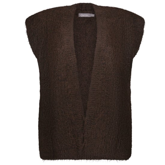Geisha gilet knitted 64534-29 785 dark brown - Image 1