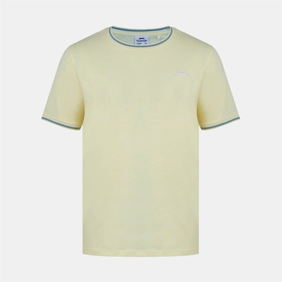Slazenger Katoenen heren-T-shirt (Lichtgeel) - Image 1