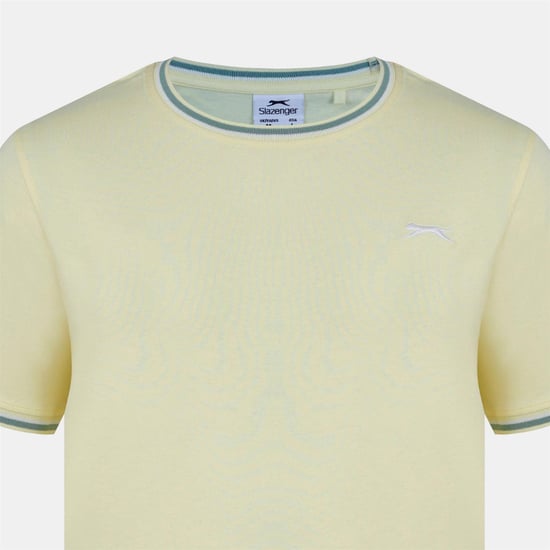 Slazenger Katoenen heren-T-shirt (Lichtgeel) - Image 4