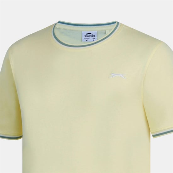 Slazenger Katoenen heren-T-shirt (Lichtgeel) - Image 5