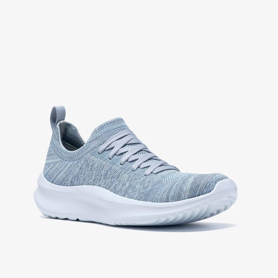 Solevana Lace Blue Combi Trainers - Image 4