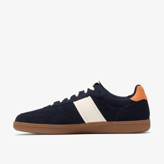Fosse Lo Navy Suede Trainers - Image 2