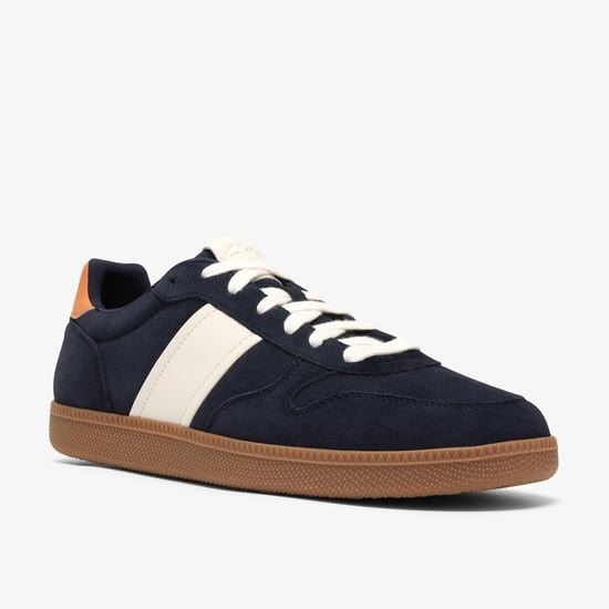 Fosse Lo Navy Suede Trainers - Image 4