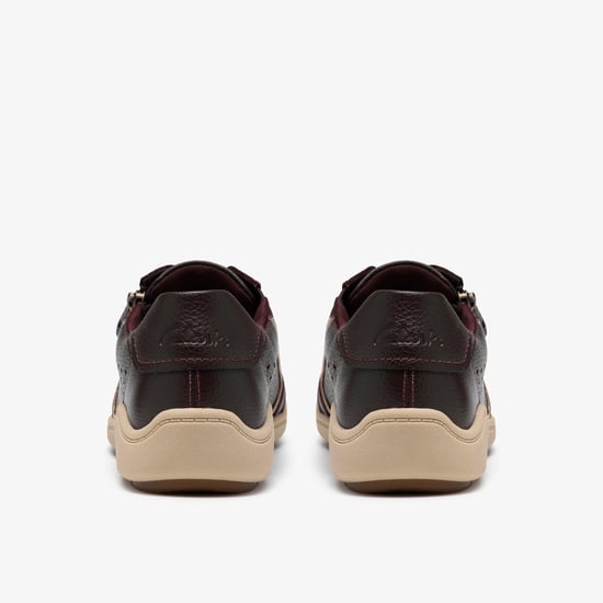 Bryianne Dazz Merlot Leather Trainers - Image 5
