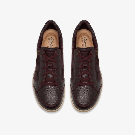 Bryianne Dazz Merlot Leather Trainers - Image 6