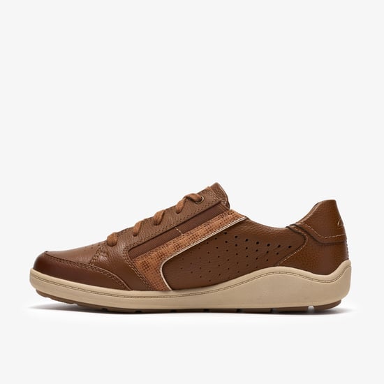 Bryianne Dazz Dark Tan Lea Trainers - Image 2