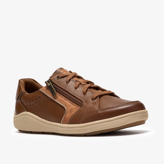 Bryianne Dazz Dark Tan Lea Trainers - Image 4