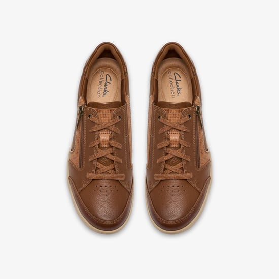 Bryianne Dazz Dark Tan Lea Trainers - Image 6