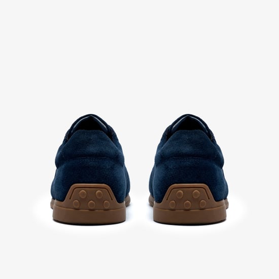 Henton Lo Navy Suede Trainers - Image 5