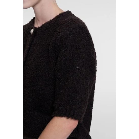 Geisha 64552-70 785 vest boucle short sleeves dark brown - Image 3