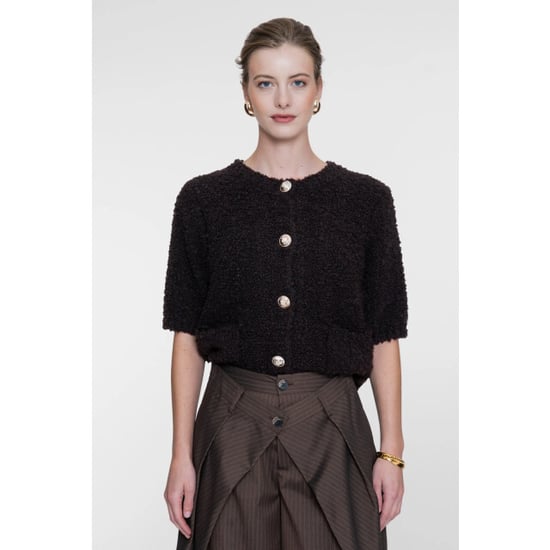 Geisha 64552-70 785 vest boucle short sleeves dark brown - Image 5