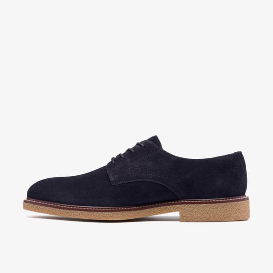 Chelwood Lace Navy Suede Shoes - Image 2
