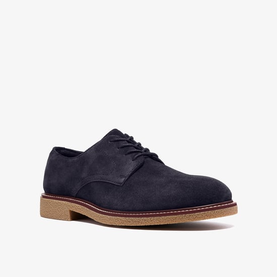 Chelwood Lace Navy Suede Shoes - Image 4
