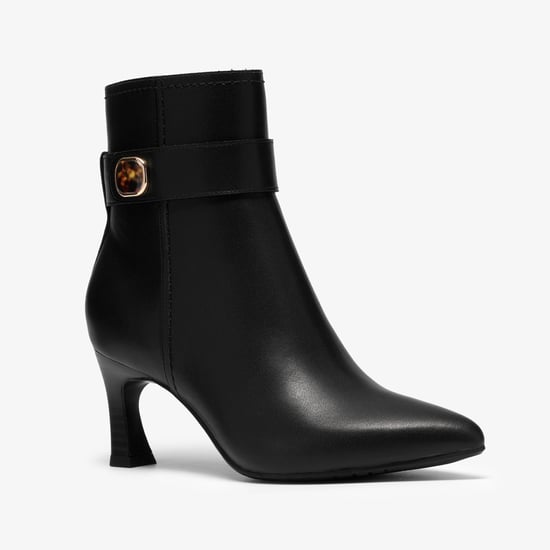 Tammitha Nora Black Leather Boots - Image 4