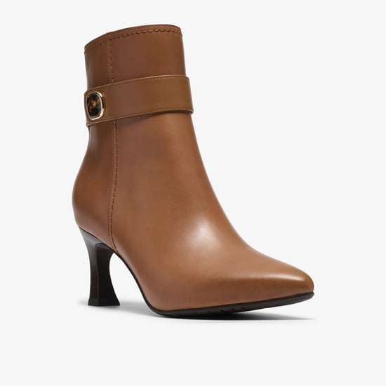 Tammitha Nora Tan Leather Boots - Image 4