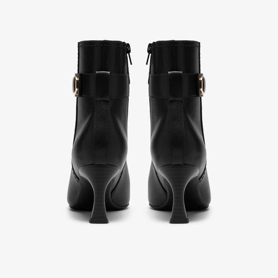 Tammitha Nora Black Leather Boots - Image 5