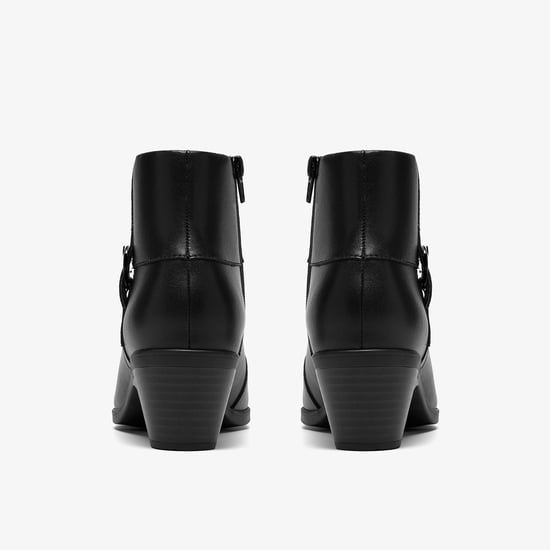 Emily2 Style Black Leather Boots - Image 5