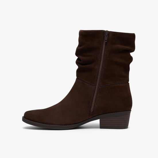 Danyelle Ruby Dark Brown Suede Boots - Image 2