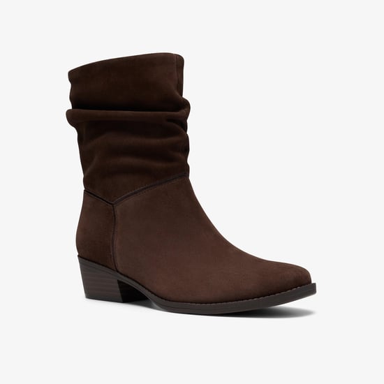 Danyelle Ruby Dark Brown Suede Boots - Image 4