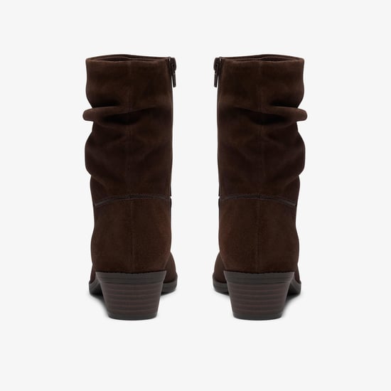 Danyelle Ruby Dark Brown Suede Boots - Image 5