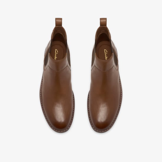 Pitney Top Dark Tan Lea Boots - Image 6
